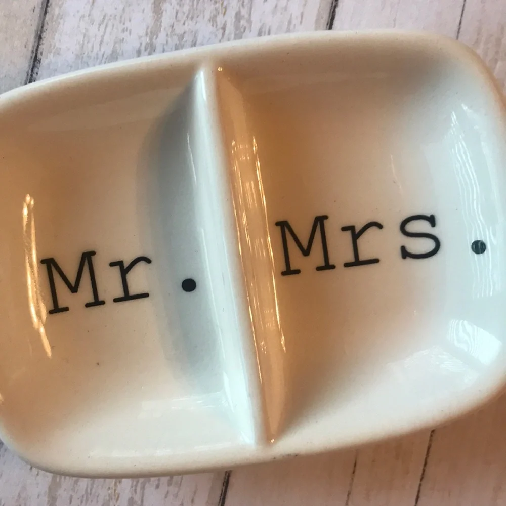 Altar’d State Mr. Mrs. Ring Dish